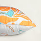 Orange & Blue Abstract Reversible | 16 x 16 inch | Spring Summer Cushion Cover