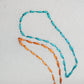 Orange & Blue Abstract Reversible | 16 x 16 inch | Spring Summer Cushion Cover