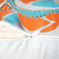 Orange & Blue Abstract Reversible | 16 x 16 inch | Spring Summer Cushion Cover