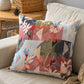 Abstract Floral Embroidered Reversible | 16 x 16 inch | Spring Summer Cushion Cover