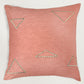 Abstract Floral Embroidered Reversible | 16 x 16 inch | Spring Summer Cushion Cover