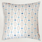 Floral Embroidered & Printed Reversible 16 x 16 inch | Spring Summer Cushion Cover
