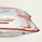 Floral Embroidered & Printed Reversible 16 x 16 inch | Spring Summer Cushion Cover
