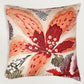 Floral Embroidered and Printed Reversible | 16 x 16 inch | Spring Summer Cushion Cover