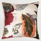 Floral Embroidered and Printed Reversible | 16 x 16 inch | Spring Summer Cushion Cover