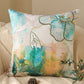 Floral Printed & Embroidered Reversible |16 x 16| Spring Summer Cushion Cover