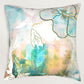 Floral Printed & Embroidered Reversible |16 x 16| Spring Summer Cushion Cover