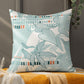 Green Reversible Printed | 16 x 16 inch| Spring Summer Cushion Cover