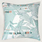 Green Reversible Printed | 16 x 16 inch| Spring Summer Cushion Cover