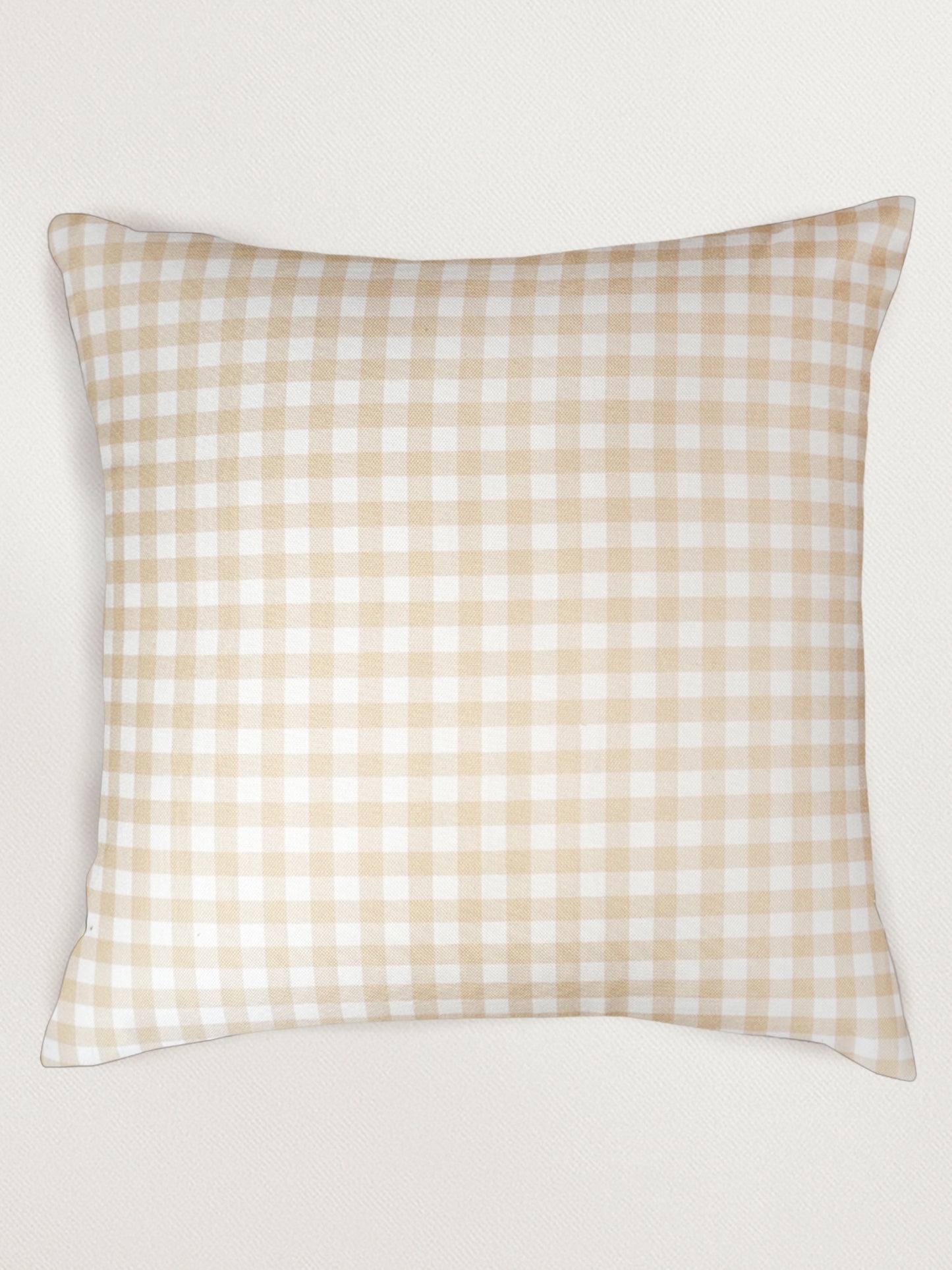 Blue & Beige Floral Printed Reversible | 16 x 16 inch| Spring Summer Cushion Cover