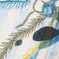 Blue & Beige Floral Printed Reversible | 16 x 16 inch| Spring Summer Cushion Cover