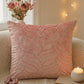 Pink Hand Embroidered 16 x 16 inch | Velvet Cushion Cover