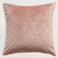 Pink Hand Embroidered 16 x 16 inch | Velvet Cushion Cover