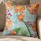 Floral Hand Embroidered Reversible | 16 x 16 inch | Spring Summer Cushion Cover