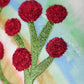 Floral Hand Embroidered Reversible | 16 x 16 inch | Spring Summer Cushion Cover