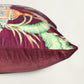 Motif Embroidered & Printed 16 x 16 inch | Velvet Cushion Cover