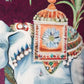 Motif Embroidered & Printed 16 x 16 inch | Velvet Cushion Cover