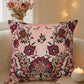 Floral Embroidered & Printed 18 x 18 inch | Velvet Cushion Cover