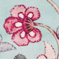 Floral Hand Embroidered & Printed | 16 x 16 inch Velvet Cushion Cover