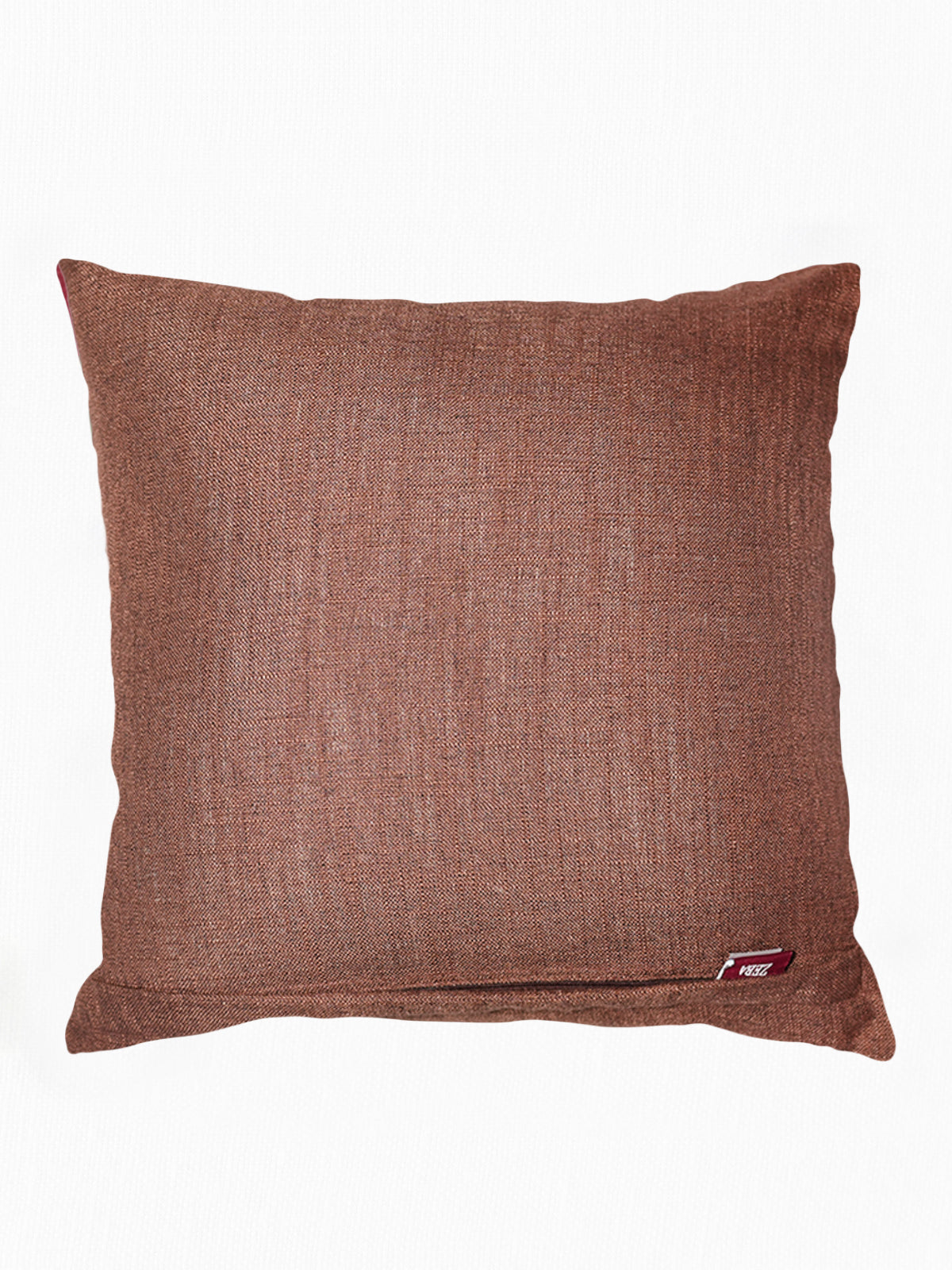 Brown Palm Tree Embroidered | 16 x 16 inch Polycotton Cushion Cover
