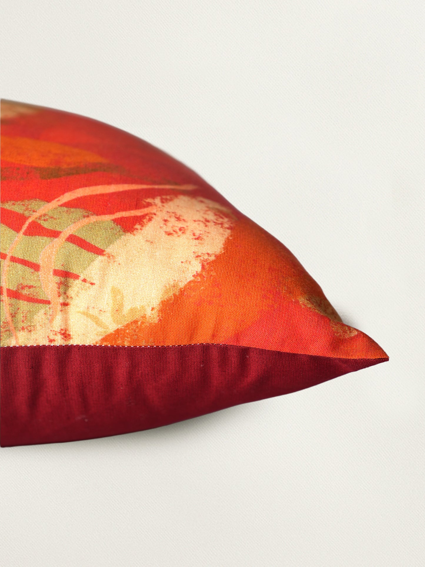Floral Printed 16 x 16 inch | Linen Cushion Cover