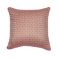 ZEBA World Square Cushion Cover for Sofa, Bed | Banarasi Brocade Silk - Floral Weave with Cord Piping| Pink - 16x16in(40x40cm) (Pack of 1)