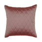 Diamond Quilted | Solid | Rose Pink | 100% Polyester | 16 Inch x 16 Inch | Cushion Cover