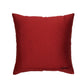 Embroidered Golden Motif | Classy Red Cushion Cover | Standard 16 Inch x 16 Inch | Durable Polyester Fabric