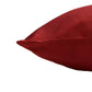 Embroidered Golden Motif | Classy Red Cushion Cover | Standard 16 Inch x 16 Inch | Durable Polyester Fabric
