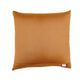 Embroidered Brown Motif | 18 Karat Golden Cushion Cover | Standard 16 Inch x 16 Inch | Durable Polyester Fabric