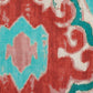 Cushion Covers Set Of 3 Polycanvas Printed Watercolor Ikat 2 Multi- 16" X 16"