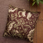 Cushion Cover Poly Canvas Modern Print Brown - 16" X 16"