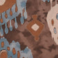 Cushion Covers Set Of 3 Polycanvas Printed Watercolor Ikat 2 Multi- 16" X 16"