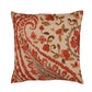 Burgundy Paisley Cushion Cover 16x16 - Premium Poly-Canvas for Modern & Traditional Décor