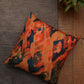 Cushion Covers Set Of 3 Polycanvas Printed Abstract Design Multi- 16" X 16"