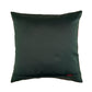 Leopard Print Cushion Cover 16x16 Inch | Red Poly-Canvas Wildlife Home Decor