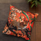 Cushion Covers Set Of 3 Polycanvas Printed Tribal Forest Multi- 16" X 16"