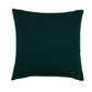 Peacock Poly-Canvas Cushion Cover 16x16 Inch | Hand-Printed Blue Jewel Tones | Premium Home Decor