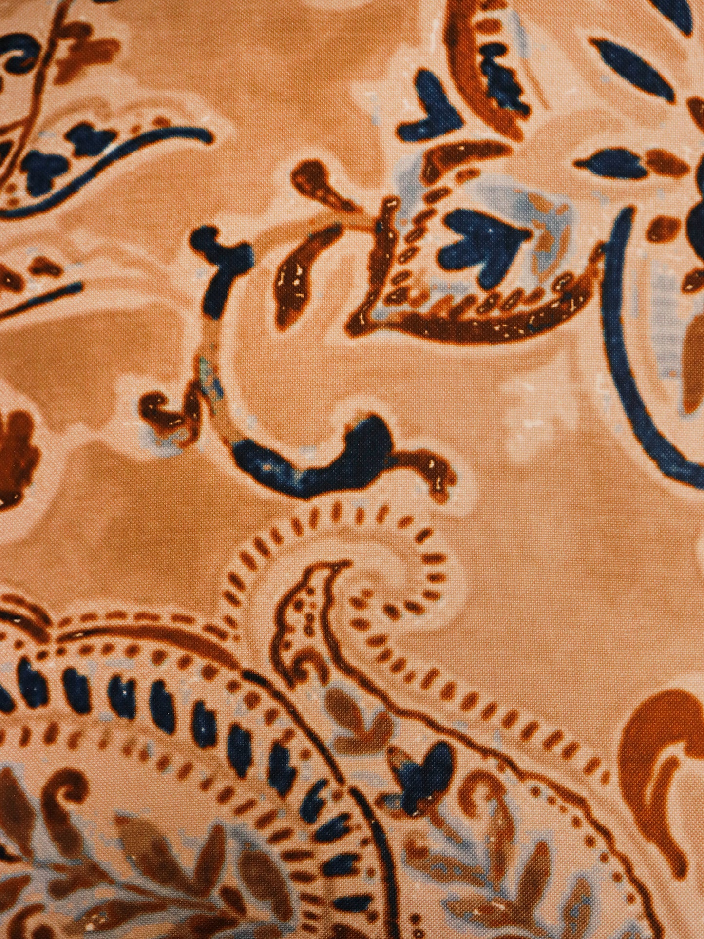 Cushion Covers Set of 3 Polycanvas Printed Paisley Multi- 16" X 16"