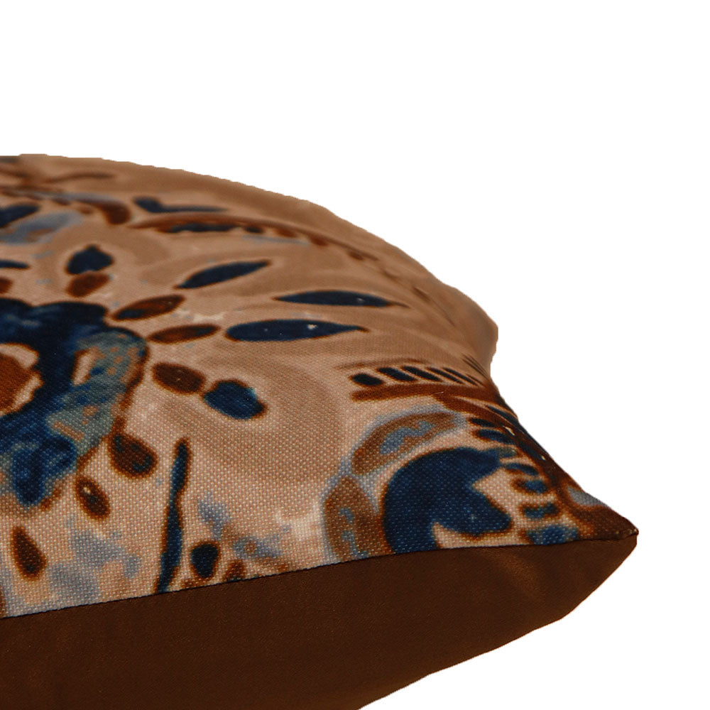 Cushion Cover Printed Poly Canvas Floral Multi - 16"x16"