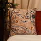 Cushion Covers Set of 3 Polycanvas Printed Paisley Multi- 16" X 16"