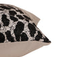 Grey Animal Print Quilted Poly-Canvas Cushion Cover 12x20 | Lumbar Pillow Cover for Sofas & Beds