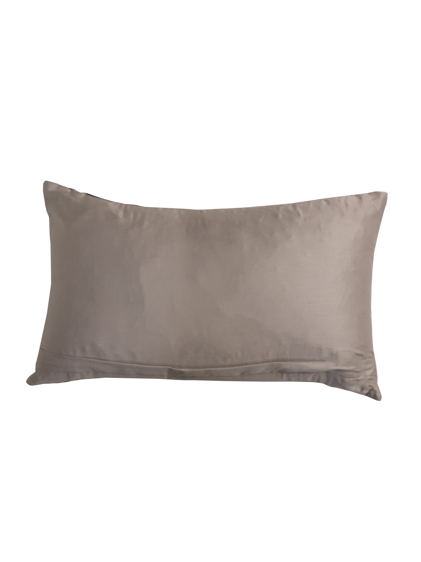 Grey Animal Print Quilted Poly-Canvas Cushion Cover 12x20 | Lumbar Pillow Cover for Sofas & Beds