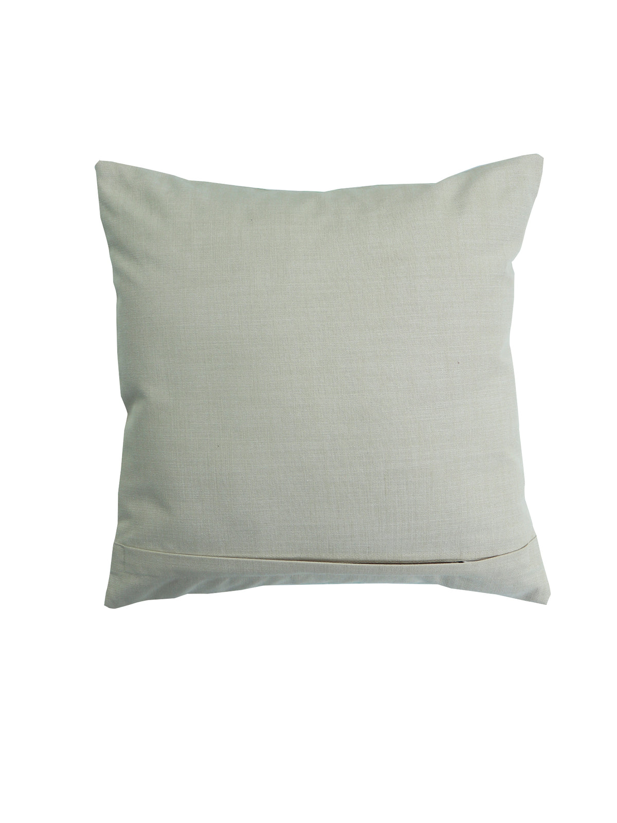 Digital Printed Cushion Cover Floral Green & Pink - 16" X 16" Inch