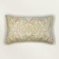 Embroidered Cushion Cover 12 Inch x 20 Inch | Off White | Cotton