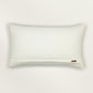 Embroidered Cushion Cover 12 Inch x 20 Inch | Off White | Cotton