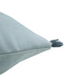 Quilted Cotton Lumbar Cushion Cover – 12" x 22" – White with Fringed Trim