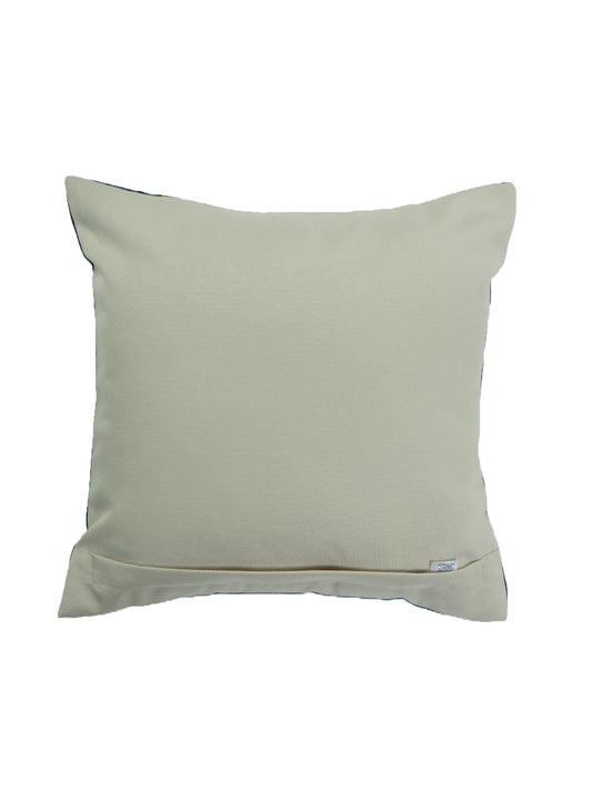 Cushion Cover Poly Canvas Cord Work Multi | 16"X16" Inch