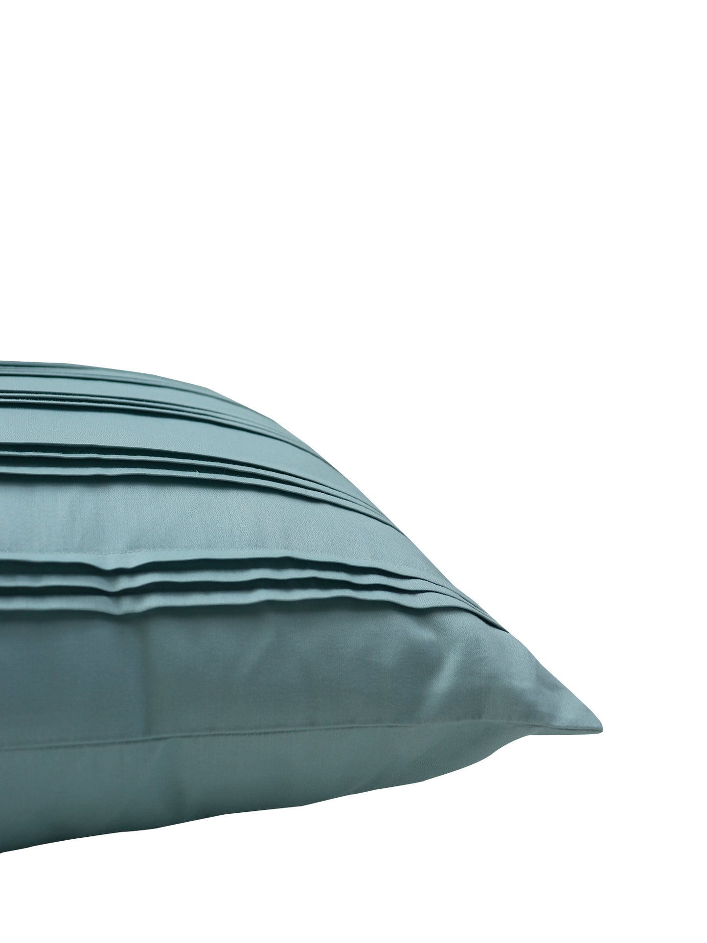 Cushion Cover Cotton Pleated Light Blue - 16"X16"
