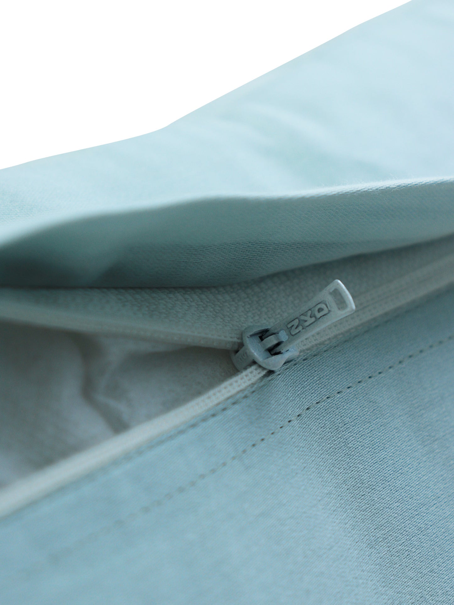 Cushion Cover Cotton Pleated Light Blue - 16"X16"